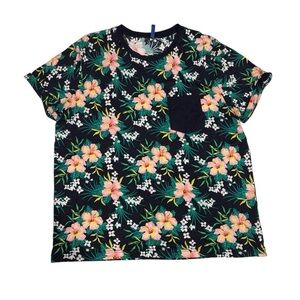 H&M Black and Pink Short Sleeve Tee